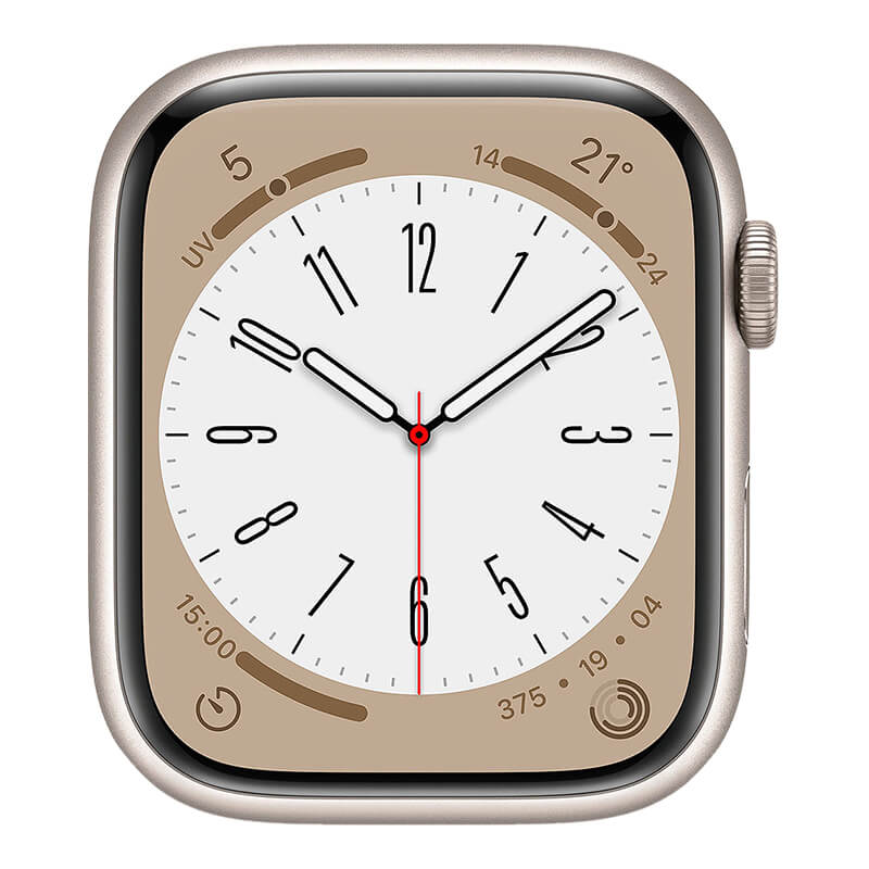 Apple Watch Series 8 (GPSモデル) 45mm スターライトアルミニウム