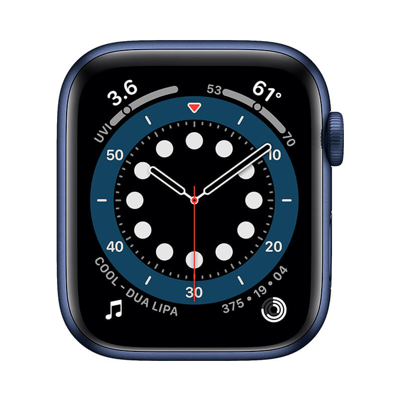Apple Watch Series 6 (GPSモデル) 44mm ブルーアルミニウムケース バンド無し