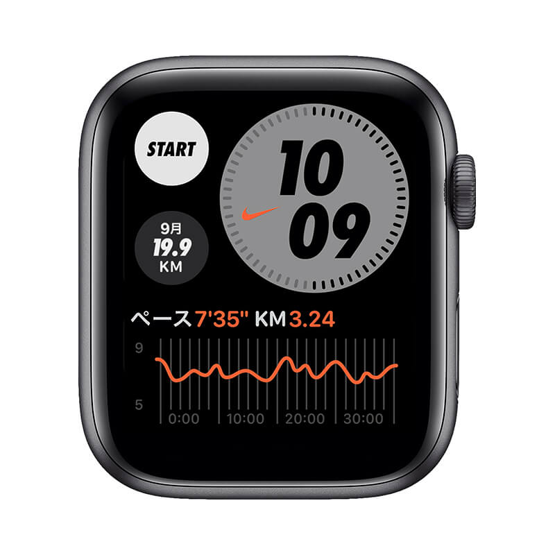 Apple Watch Nike+ Series 6 (GPSモデル) 44mm スペースグレイ