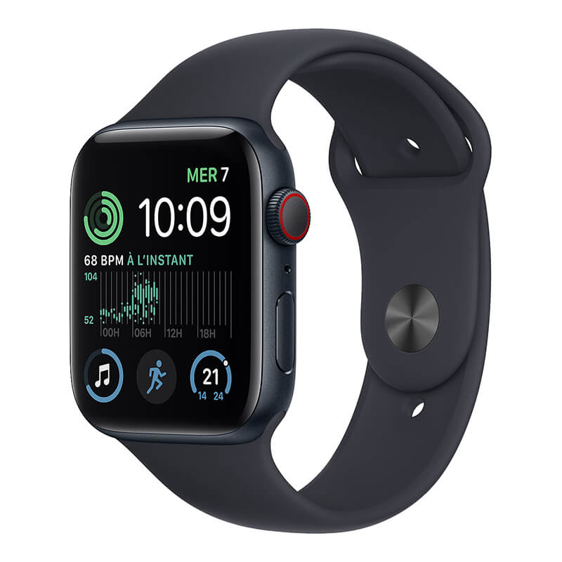 新品】Apple Watch SE 第2世代 (GPS + Cellular モデル) 44mm ミッドナイトアルミニウムケース  ミッドナイトスポーツバンド｜Apple Watchの中古は【セカハン】安心の1年保証付き！