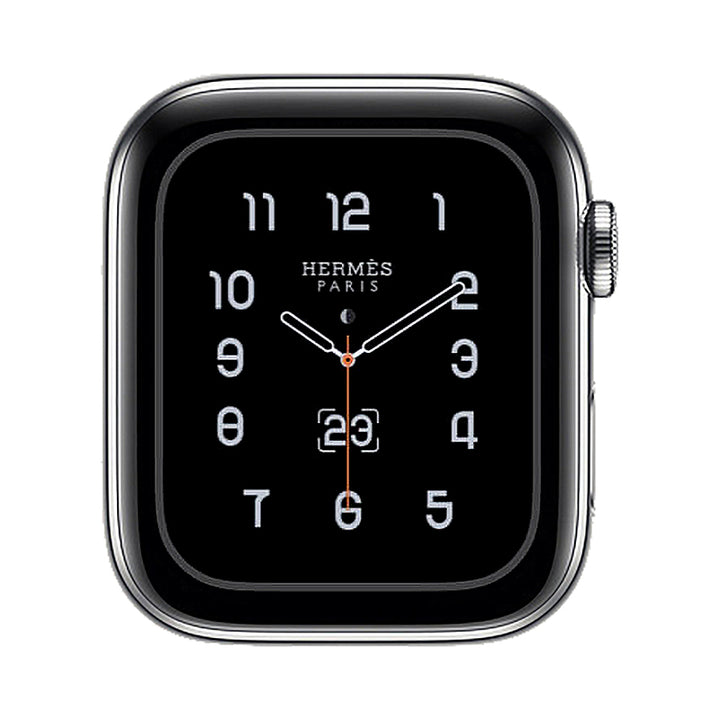 Apple Watch Hermes Series 5 (GPS + Cellular モデル) 44mm シルバーステンレススチールケース  バンド無し｜Apple Watchの中古は【セカハン】安心の1年保証付き！