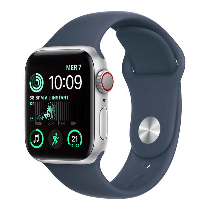 【新品】Apple Watch SE 第2世代 (GPS + Cellular モデル) 44mm シルバーアルミニウム/ストームブルーM/L｜Apple  Watchの中古は【セカハン】安心の1年保証付き！